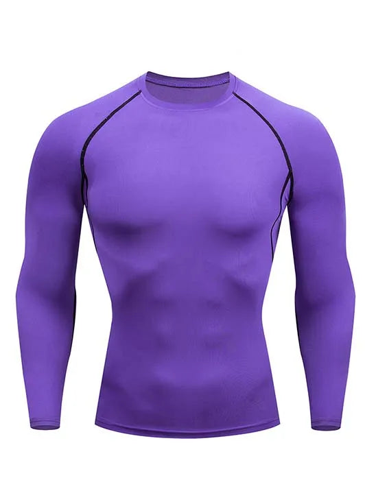 Camiseta de Compresión para Hombre – Manga Larga o Corta, Entrenamiento y Running, Ajuste Ceñido y Transpirable