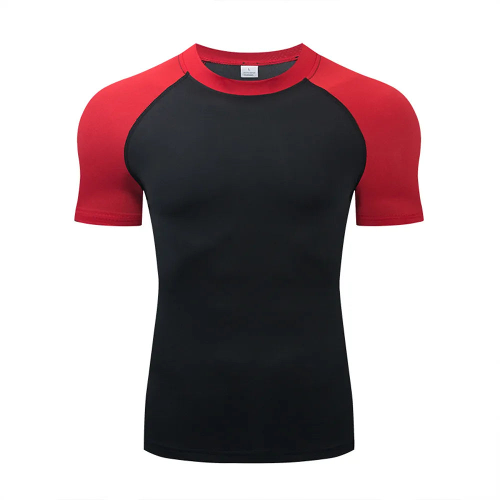 Camiseta de Compresión para Hombre – Secado Rápido, Transpirable y Ajuste ceñido para Entrenamiento y Running