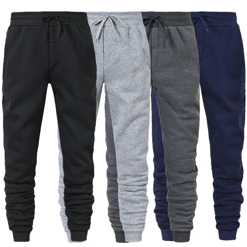 Joggers Deportivos Hombre – Pantalón Largo con Bolsillos y Cordón Ajustable para Gym y Uso Diario