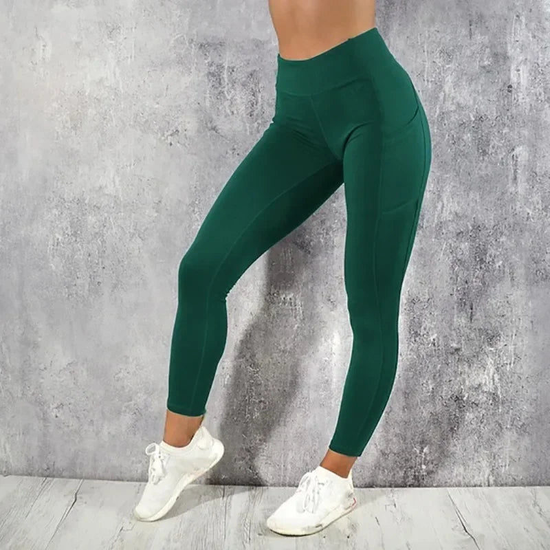 Leggings Push Up con Bolsillo – Talle Alto y Levanta Glúteos