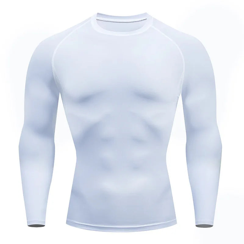Camiseta de Compresión para Hombre – Secado Rápido, Transpirable y Ajuste ceñido para Entrenamiento y Running