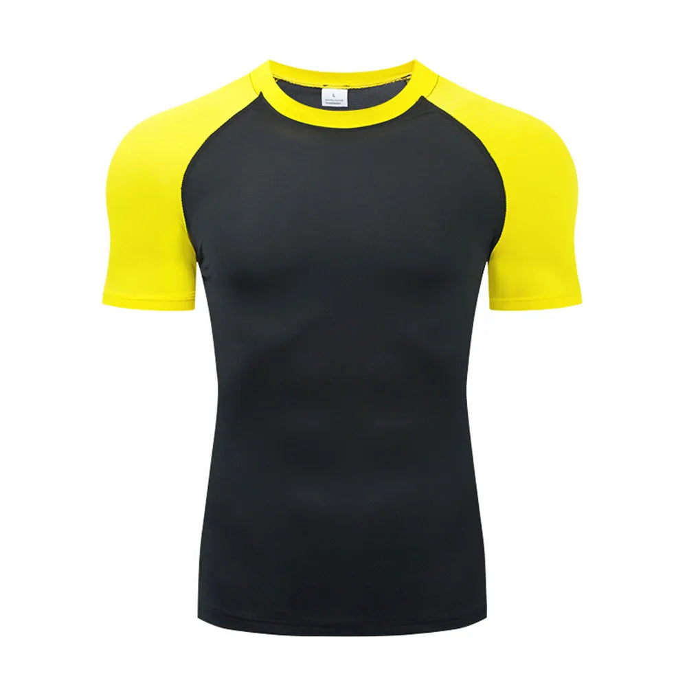 Camiseta de Compresión para Hombre – Secado Rápido, Transpirable y Ajuste ceñido para Entrenamiento y Running