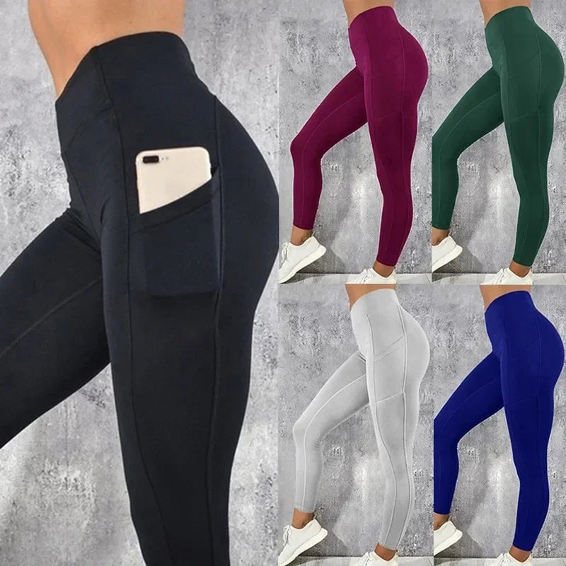 Leggings Push Up con Bolsillo – Talle Alto y Levanta Glúteos