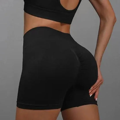 Shorts Deportivos Mujer – Cintura Alta y Tejido Elástico para Entrenamiento