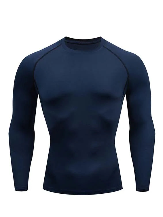Camiseta de Compresión para Hombre – Manga Larga o Corta, Entrenamiento y Running, Ajuste Ceñido y Transpirable