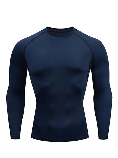 Camiseta de Compresión para Hombre – Manga Larga o Corta, Entrenamiento y Running, Ajuste Ceñido y Transpirable