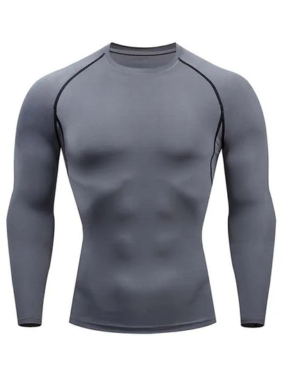 Camiseta de Compresión para Hombre – Manga Larga o Corta, Entrenamiento y Running, Ajuste Ceñido y Transpirable