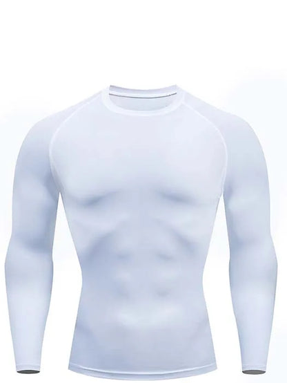 Camiseta de Compresión para Hombre – Manga Larga o Corta, Entrenamiento y Running, Ajuste Ceñido y Transpirable