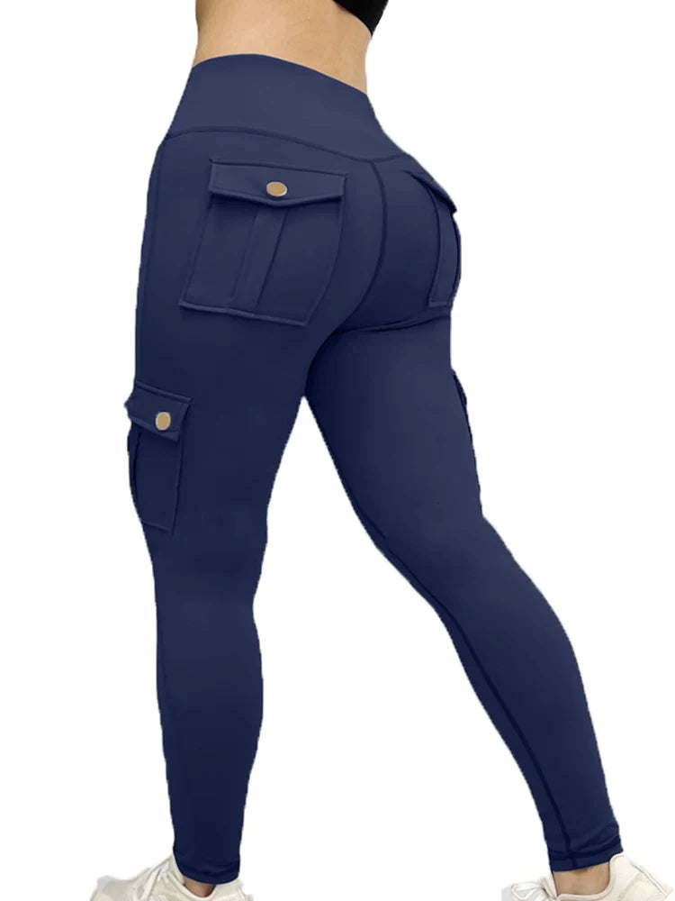 Leggings de Cintura Alta con Bolsillos – Ajuste Deportivo y Estilo Casual