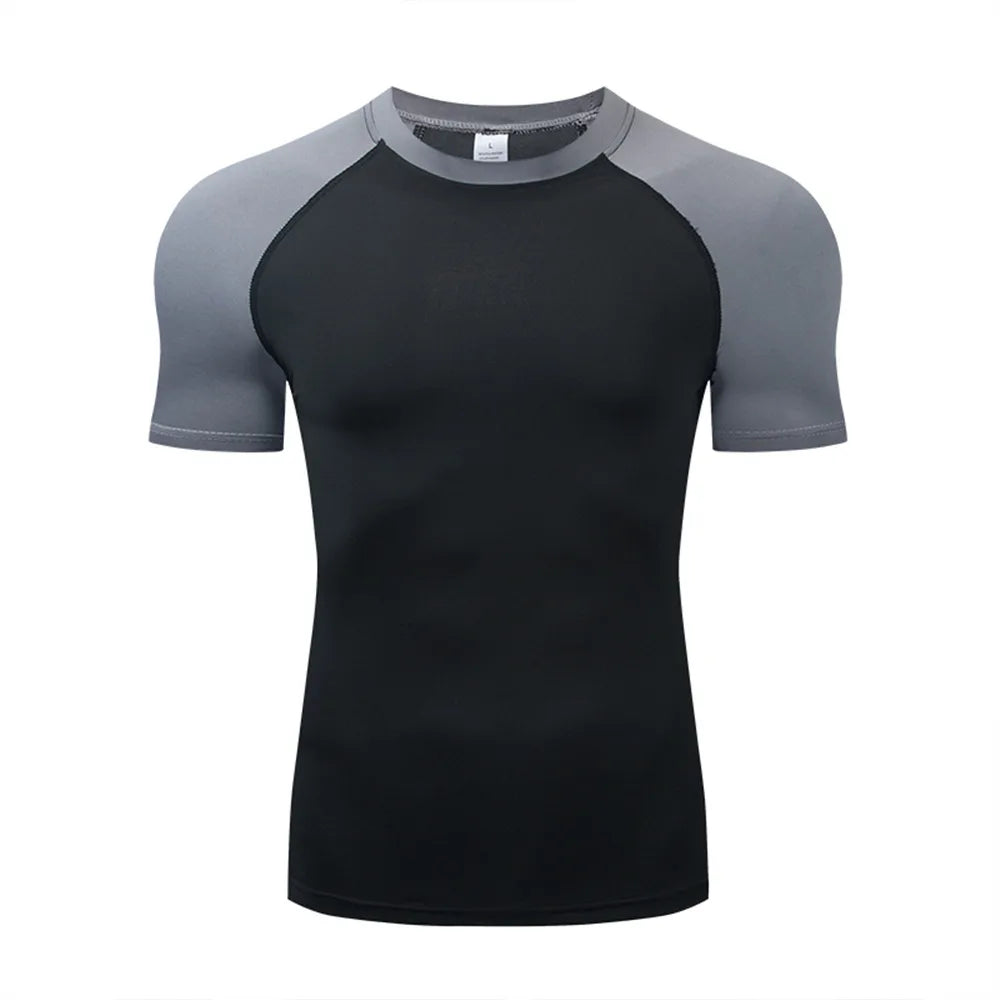 Camiseta de Compresión para Hombre – Secado Rápido, Transpirable y Ajuste ceñido para Entrenamiento y Running