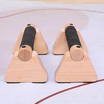 Paralelas de Madera Maciza para Calistenia – Barras Push-Up para Entrenamiento en Casa o Gimnasio
