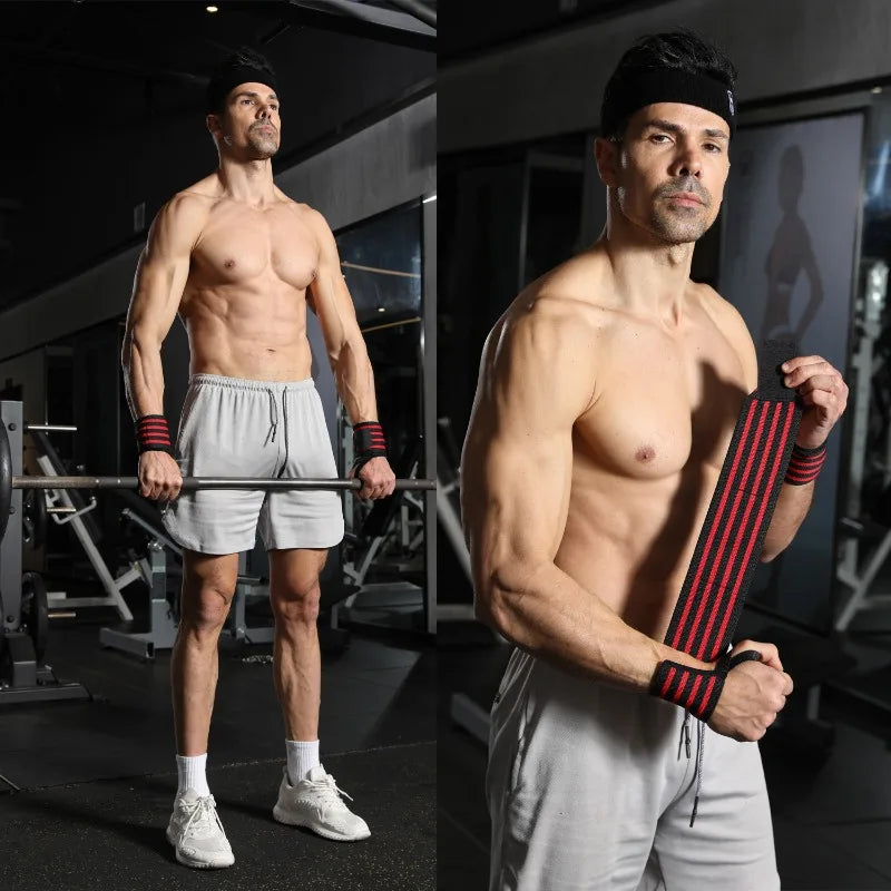 Muñequeras Ajustables para Levantamiento de Pesas – Soporte Deportivo para Gimnasio y Entrenamiento de Fuerza