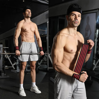 Muñequeras Ajustables para Levantamiento de Pesas – Soporte Deportivo para Gimnasio y Entrenamiento de Fuerza