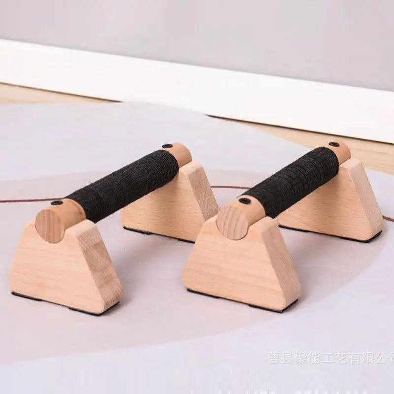 Paralelas de Madera Maciza para Calistenia – Barras Push-Up para Entrenamiento en Casa o Gimnasio