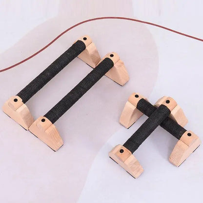 Paralelas de Madera Maciza para Calistenia – Barras Push-Up para Entrenamiento en Casa o Gimnasio