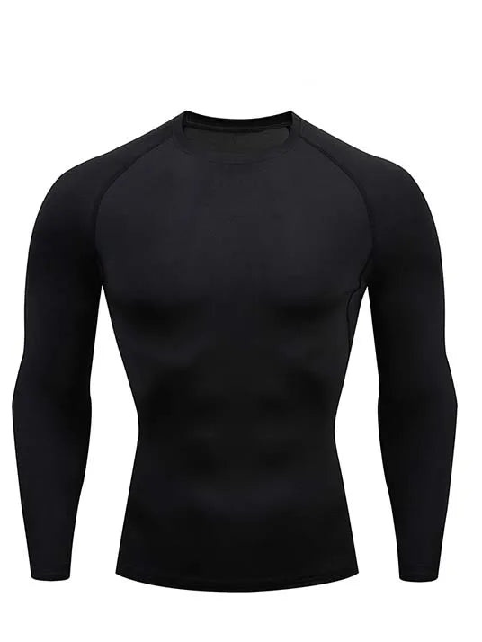 Camiseta de Compresión para Hombre – Manga Larga o Corta, Entrenamiento y Running, Ajuste Ceñido y Transpirable