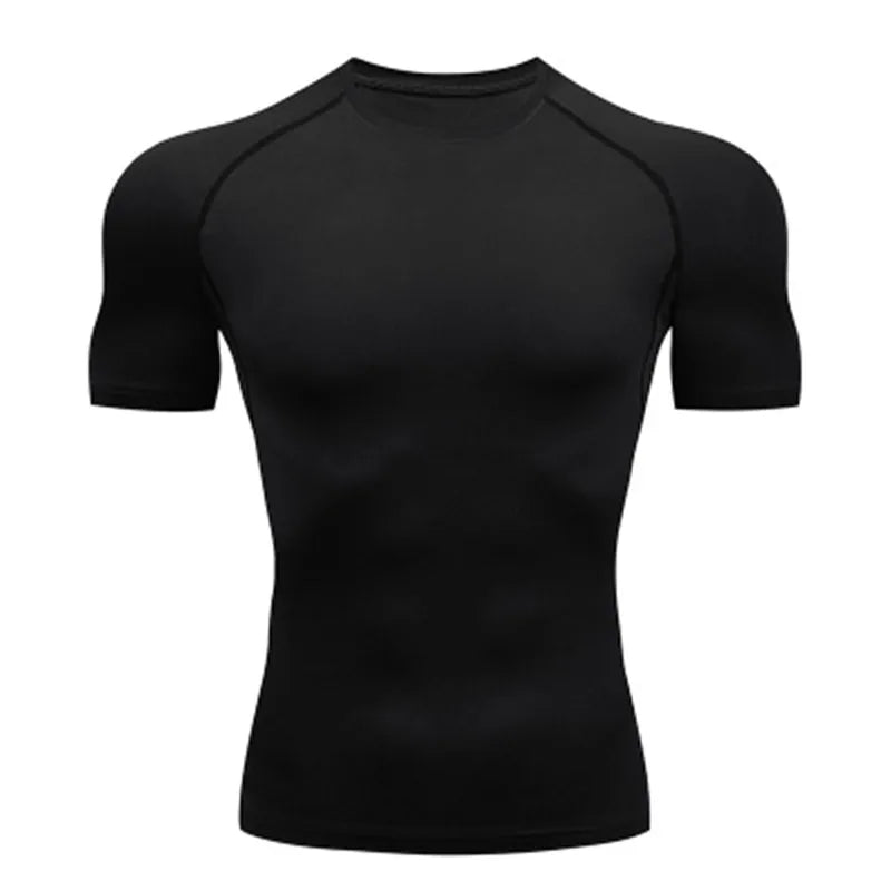 Camiseta de Compresión para Hombre – Secado Rápido, Transpirable y Ajuste ceñido para Entrenamiento y Running