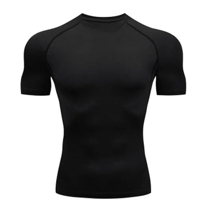 Camiseta de Compresión para Hombre – Secado Rápido, Transpirable y Ajuste ceñido para Entrenamiento y Running