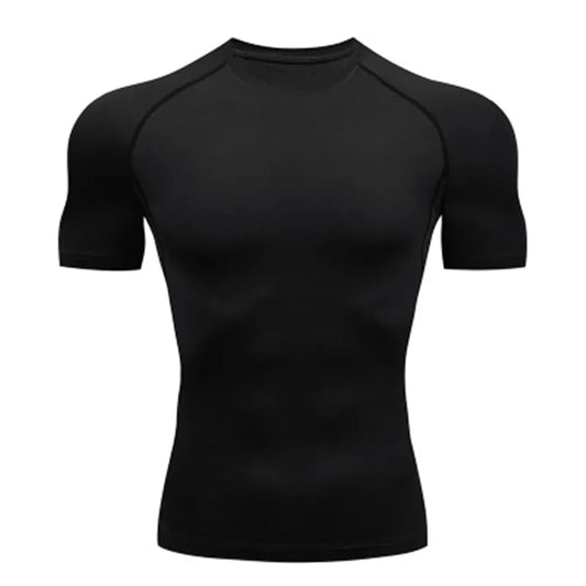 Camiseta de Compresión para Hombre – Secado Rápido, Transpirable y Ajuste ceñido para Entrenamiento y Running