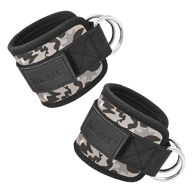 Correas Ajustables para Tobillo y Muñeca – Entrenamiento de Glúteos y Poleas en Gym