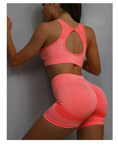 Shorts Deportivos Mujer – Cintura Alta y Tejido Elástico para Entrenamiento