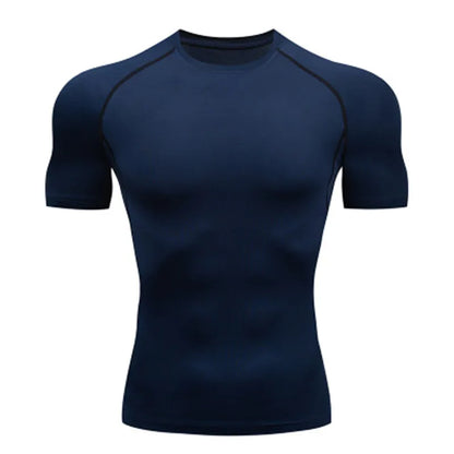 Camiseta de Compresión para Hombre – Secado Rápido, Transpirable y Ajuste ceñido para Entrenamiento y Running