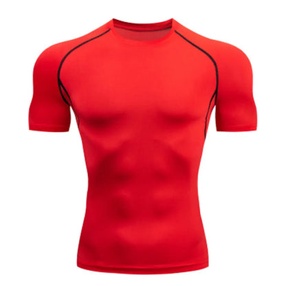 Camiseta de Compresión para Hombre – Secado Rápido, Transpirable y Ajuste ceñido para Entrenamiento y Running