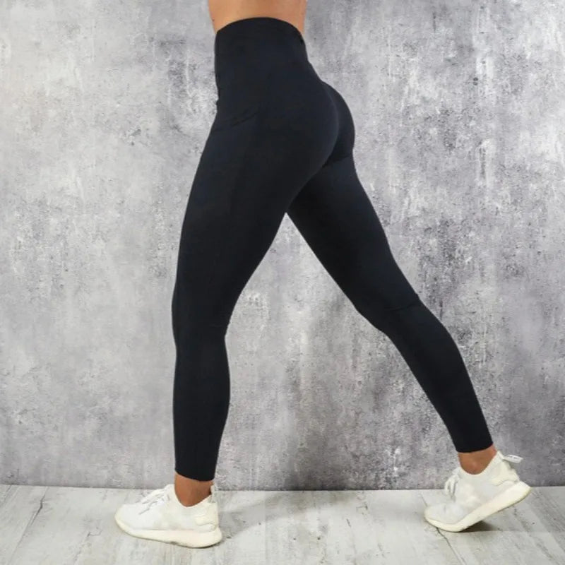 Leggings Push Up con Bolsillo – Talle Alto y Levanta Glúteos