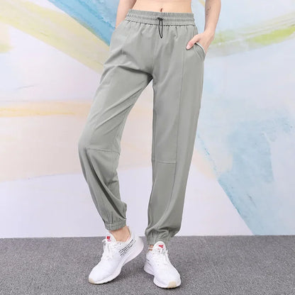 Joggers Deportivos de Mujer – Cintura Elástica y Secado Rápido (Estilo Holgado)