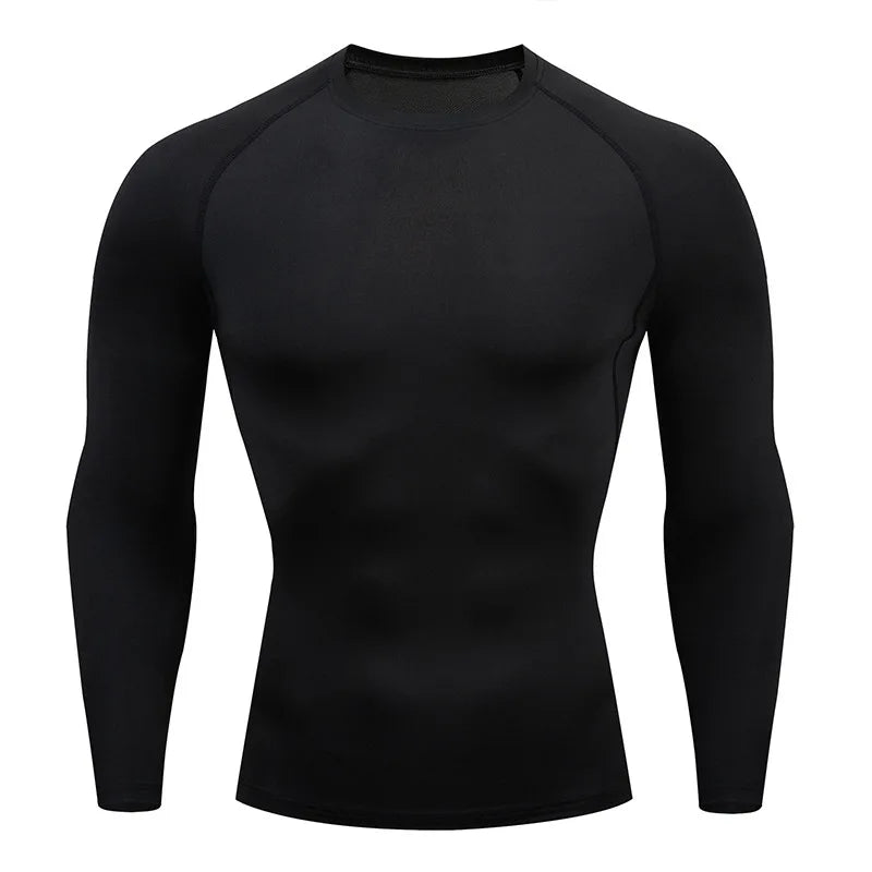 Camiseta de Compresión para Hombre – Secado Rápido, Transpirable y Ajuste ceñido para Entrenamiento y Running