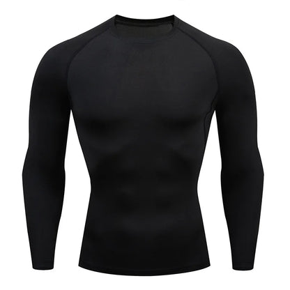 Camiseta de Compresión para Hombre – Secado Rápido, Transpirable y Ajuste ceñido para Entrenamiento y Running