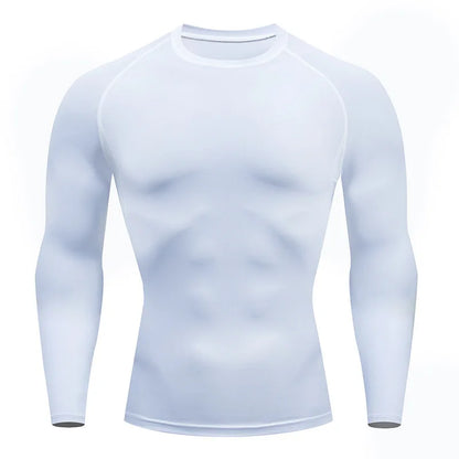 Camiseta de Compresión para Hombre – Secado Rápido, Transpirable y Ajuste ceñido para Entrenamiento y Running