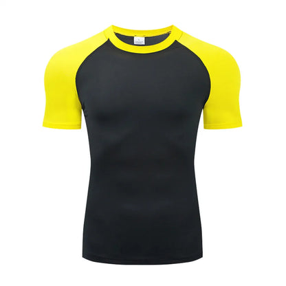 Camiseta de Compresión para Hombre – Secado Rápido, Transpirable y Ajuste ceñido para Entrenamiento y Running