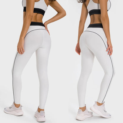 Conjunto Deportivo de 2 Piezas – Top Deportivo + Leggings de Talle Medio (Estilo Casual)